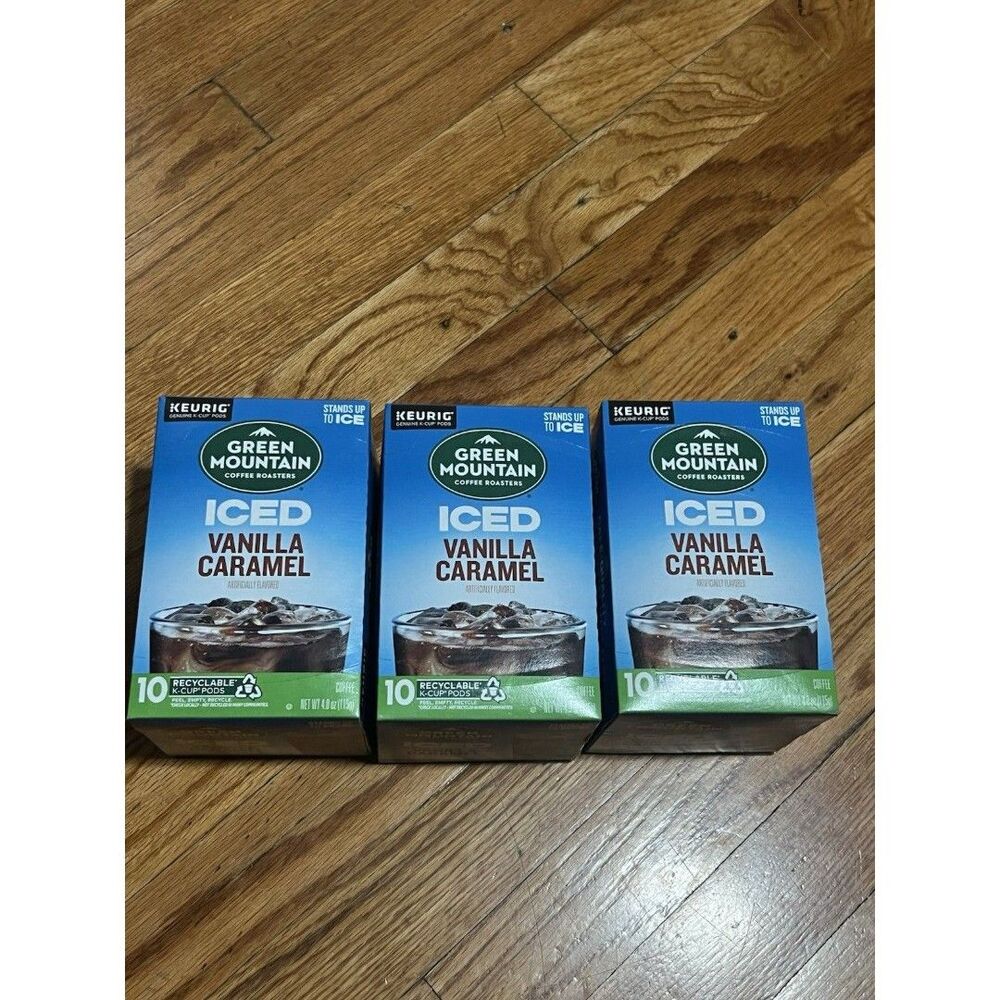 Green Mountain Coffee Iced Vanilla Caramel K-Cup Pods, 10 Count, 3 Boxes 2026